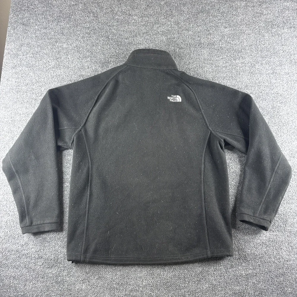 North Face Jacket Mens L? Black Fleece Sweatshirt Full Zip Polyester Hiking